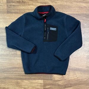 Vineyard Vines Navy Harbor Quarter Zip Fleece